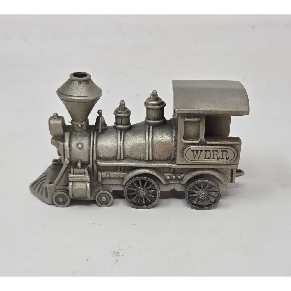 Vintage Hudson Fine Pewter WDRR Train Locomotive Engine USA 3700 Disney Railroad